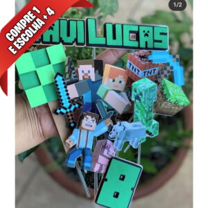 Arquivo de Corte Topo de Bolo Minecraft