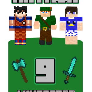 Arquivo de Corte Topo de Bolo Minecraft