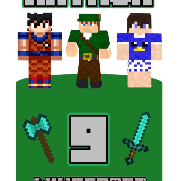 Arquivo de Corte Topo de Bolo Minecraft
