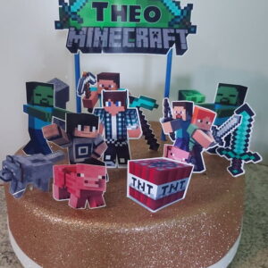 Arquivo de corte topo de bolo Minecraft