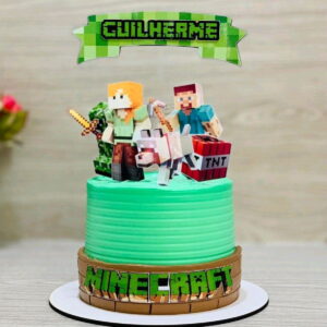Arquivo de corte topo de Bolo Minecraft