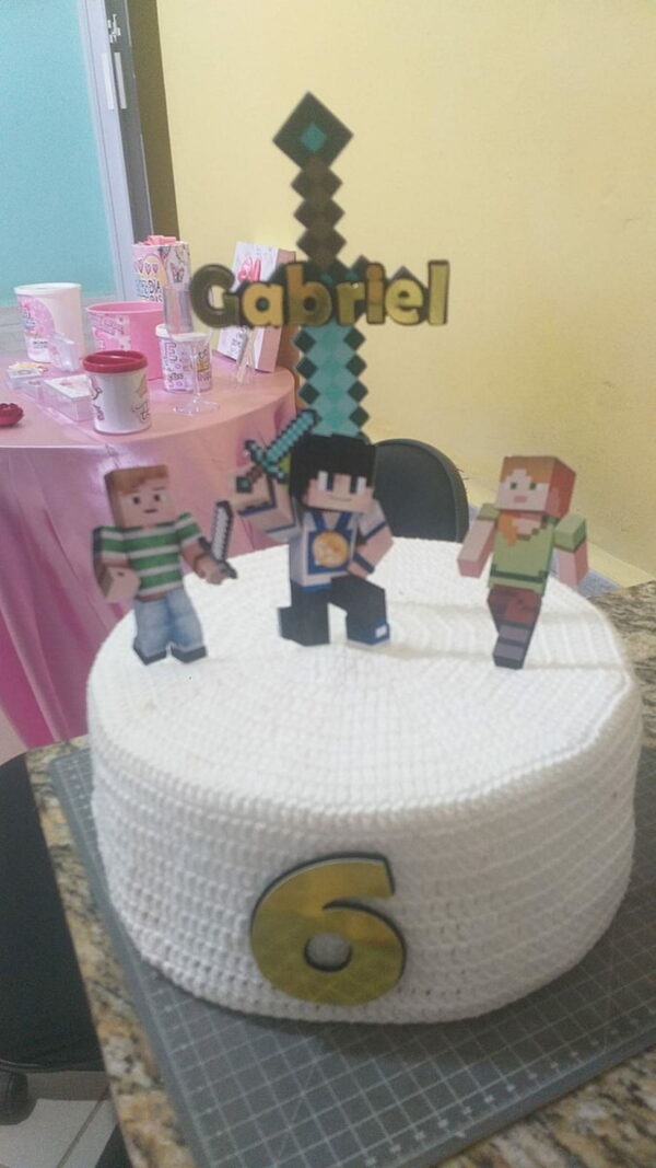 Arquivo de Corte - Topo de Bolo Minecraft