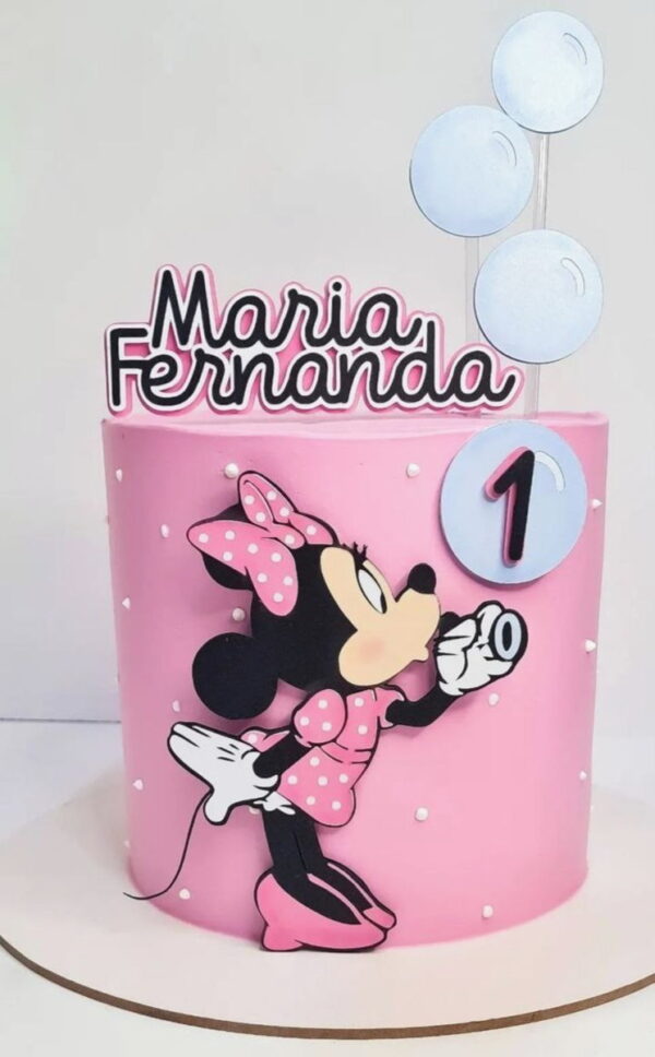 Arquivo De Corte Topo De Bolo Minnie Em Camadas 1412