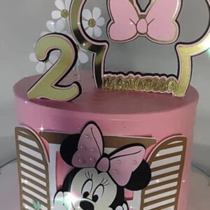 Arquivo De Corte Topo De Bolo Minnie Janela