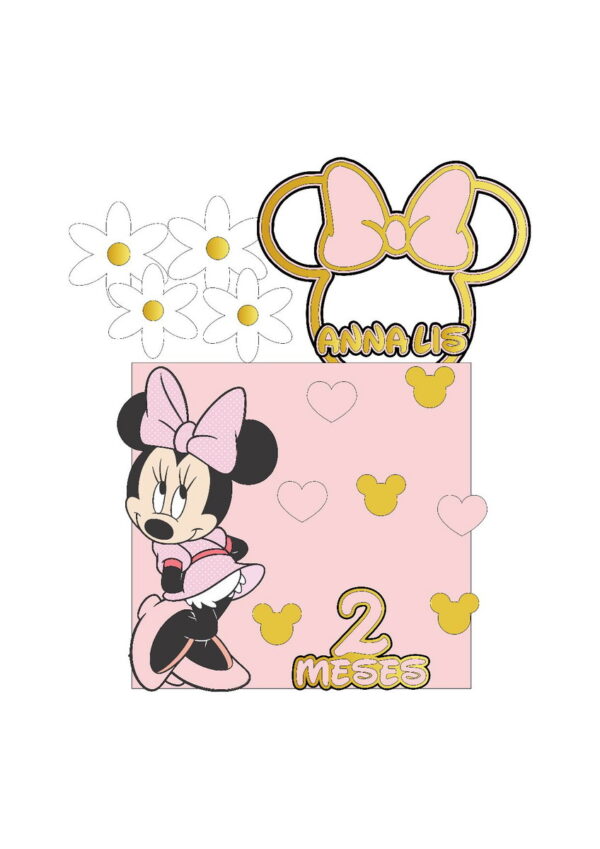 Arquivo de Corte Topo de Bolo Minnie em Camadas - Image 2
