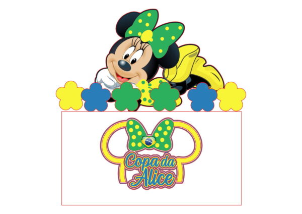 Arquivo de Corte Topo de Bolo Minnie Studio 002
