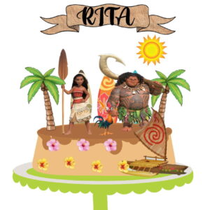 Arquivo de Corte Topo de Bolo Moana 04