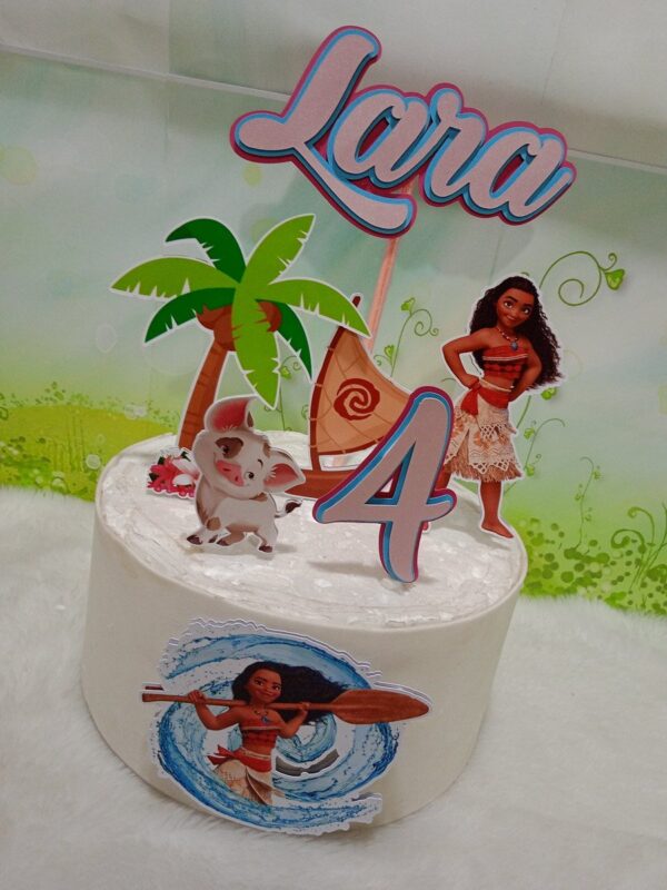 Arquivo De Corte Topo De Bolo Moana 08 (studio) - Imagem 2