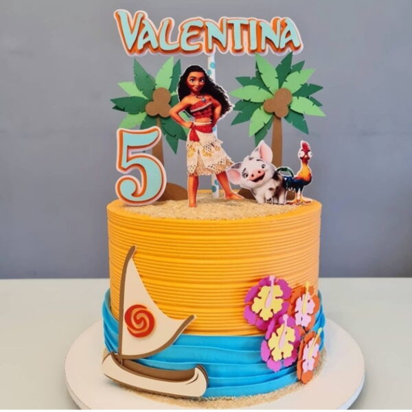Arquivo de Corte Topo de Bolo Moana #1