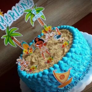 Arquivo de Corte - Topo de bolo Moana #10