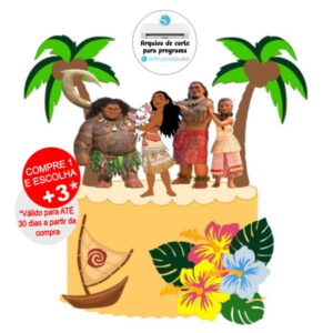 Arquivo de Corte Topo de Bolo Moana