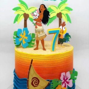 Arquivo De Corte Topo De Bolo Moana #2734 Studio