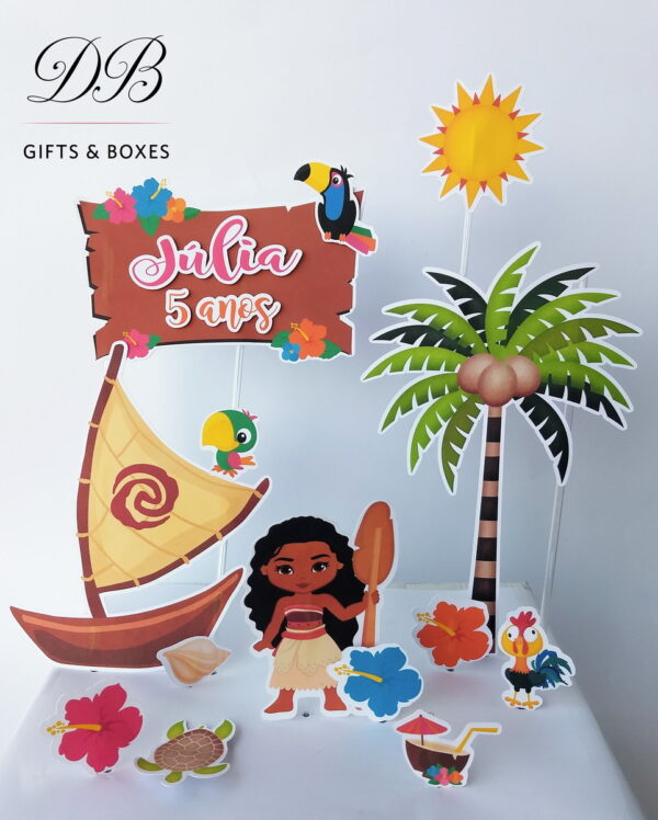 COMBO + Arquivo de Corte - Topo de Bolo Moana