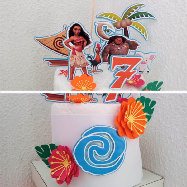 Arquivo de Corte Topo de Bolo e Kit Moana + BRINDE - Image 3
