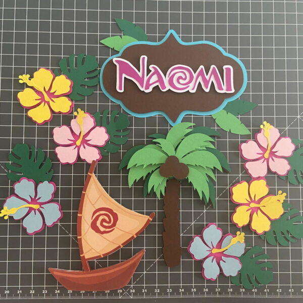 Arquivo de Corte Topo de Bolo Moana - Imagem 2