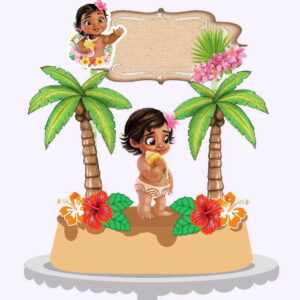ARQUIVO DE CORTE TOPO DE BOLO MOANA BABY (#1565)STUDIO E PDF