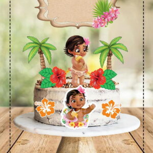 Arquivo de Corte Topo de Bolo Moana Baby 5