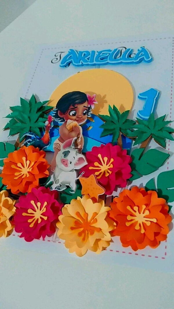 ARQUIVO DE CORTE TOPO DE BOLO MOANA BABY STUDIO 76 - Imagem 3