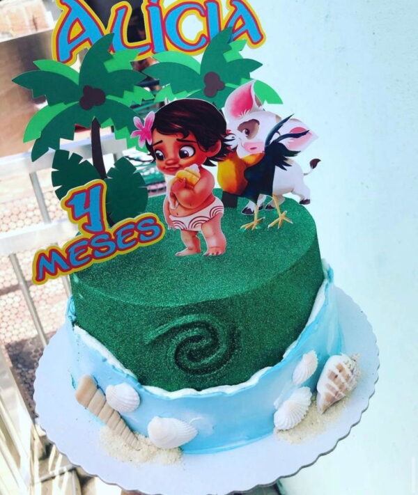 Arquivo de corte topo de bolo Moana baby