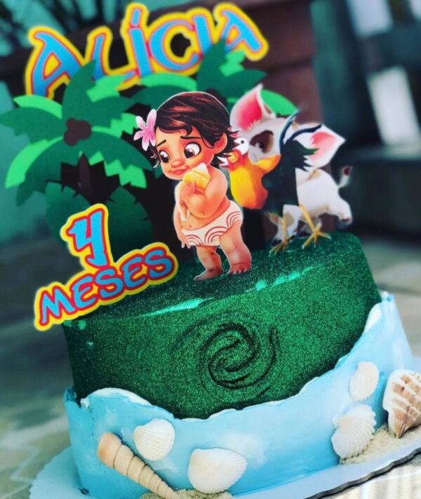 Arquivo de corte topo de bolo Moana baby - Image 2