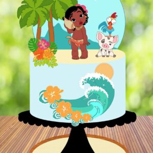 Arquivo de Corte Topo de Bolo Moana Baby