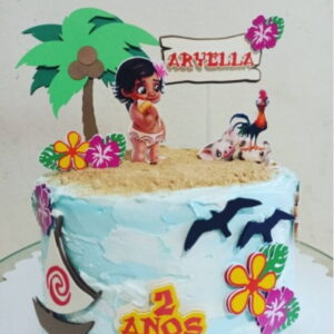 Arquivo de Corte Topo de Bolo Moana baby