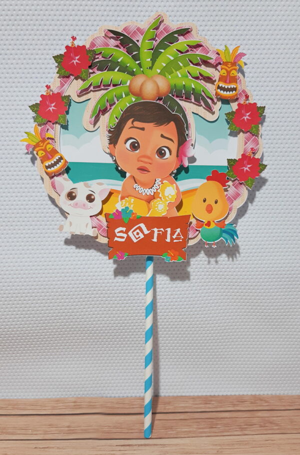Arquivo de Corte Topo de Bolo Moana Baby STUDIO PDF 6