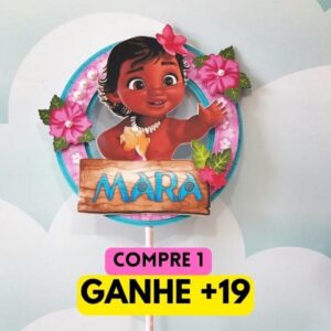 Arquivo de Corte Topo de Bolo Moana Baby
