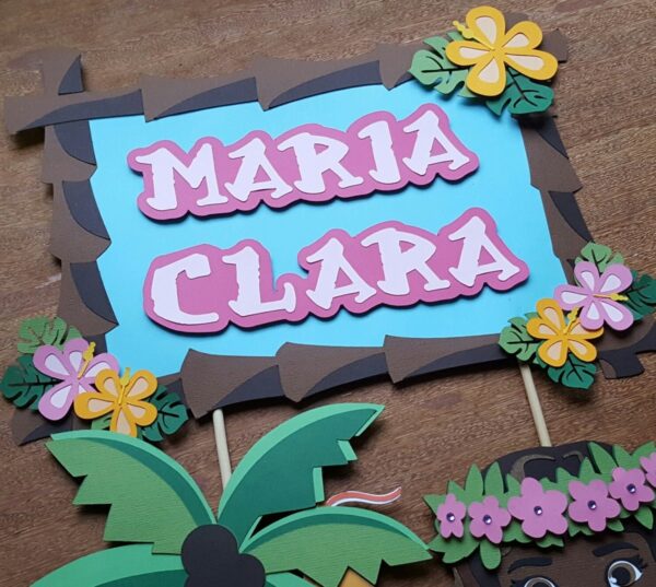 Arquivo de corte Topo de Bolo Moana - COD.: 642