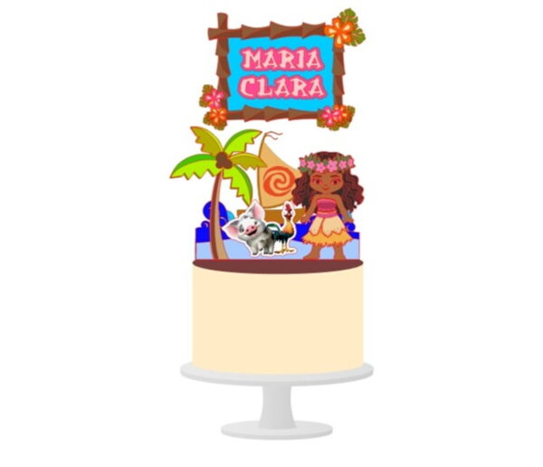 Arquivo de Corte Topo de Bolo Moana