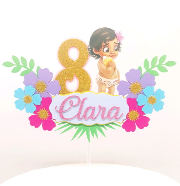 Arquivo De Corte Topo De Bolo Moana Baby
