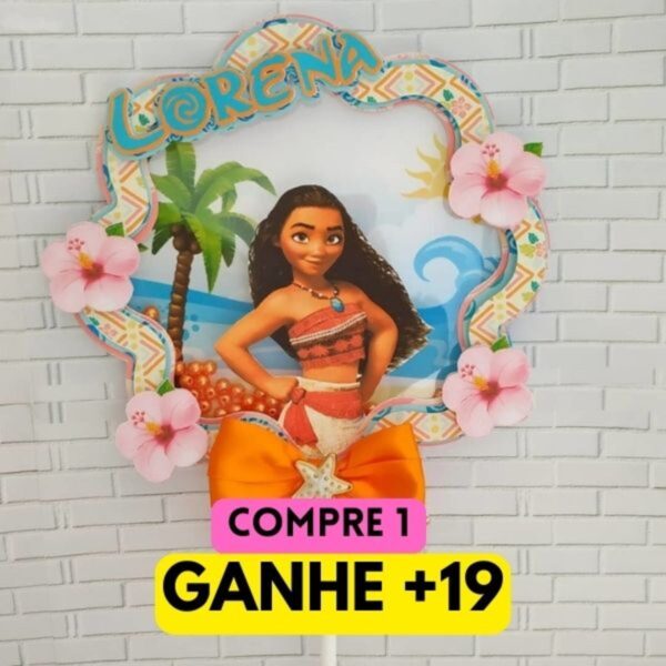 Arquivo de Corte Topo de Bolo Moana