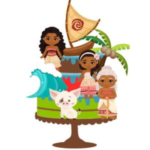 Arquivo de corte Topo de bolo Moana studio 4