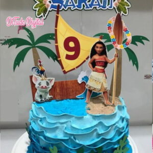 Arquivo de Corte Topo de Bolo Moana Studio