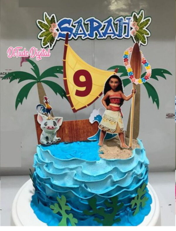 Arquivo de Corte Topo de Bolo Moana Studio
