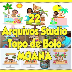 Arquivo de Corte Topo de Bolo Moana