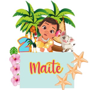Arquivo de Corte Topo de Bolo Moana