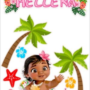 Arquivo de corte topo de bolo Moana