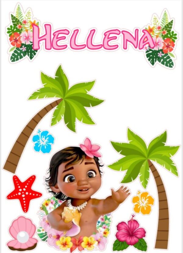 Arquivo de corte topo de bolo Moana