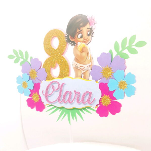 Arquivo De Corte Topo De Bolo Moana Baby - Image 3