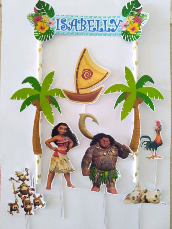 Arquivo de corte topo de bolo Moana - Image 2