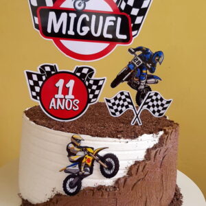 Arquivo de corte topo de bolo Motocross