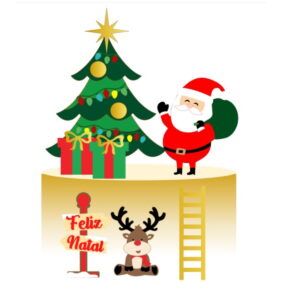 Arquivo de Corte Topo de Bolo Natal #001