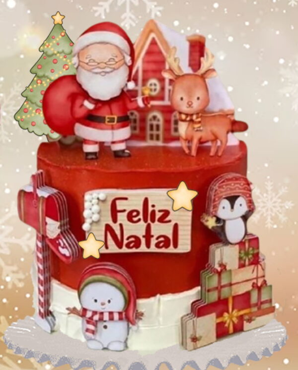 Arquivo de Corte Topo de Bolo Natal
