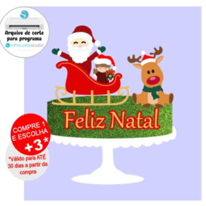 Arquivo de Corte Topo de Bolo Natal