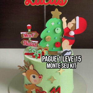 Arquivo De Corte Topo De Bolo Natal Bebê Studio+14 Arquivos