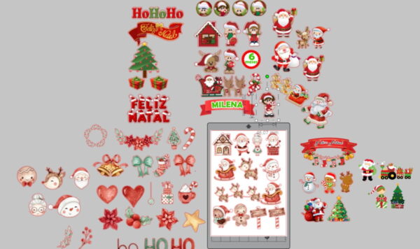 Arquivo Topos de Bolo Natal Papai Noel - Image 2