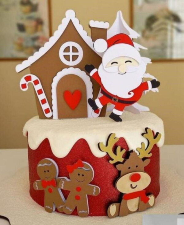 Arquivo de Corte Topo de Bolo Natal Studio