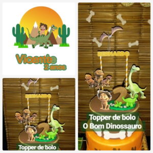 Arquivo de Corte Topo de Bolo o Bom Dinossauro + Brinde
