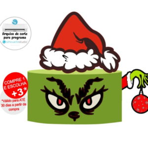 Arquivo de corte topo de bolo O Grinch